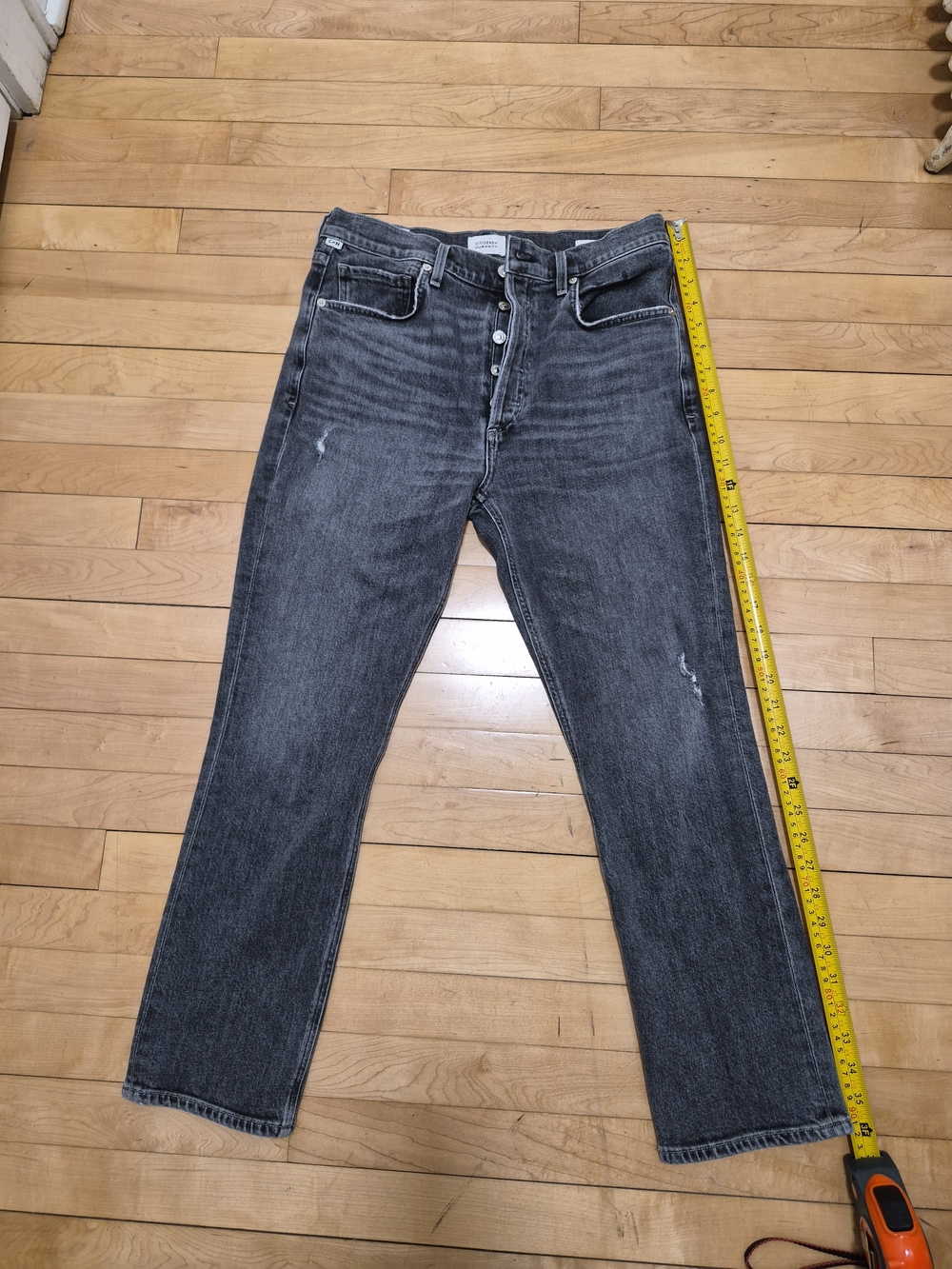 Citizens of Humanity Straight-Leg Jeans | Washed Gray | Size 29